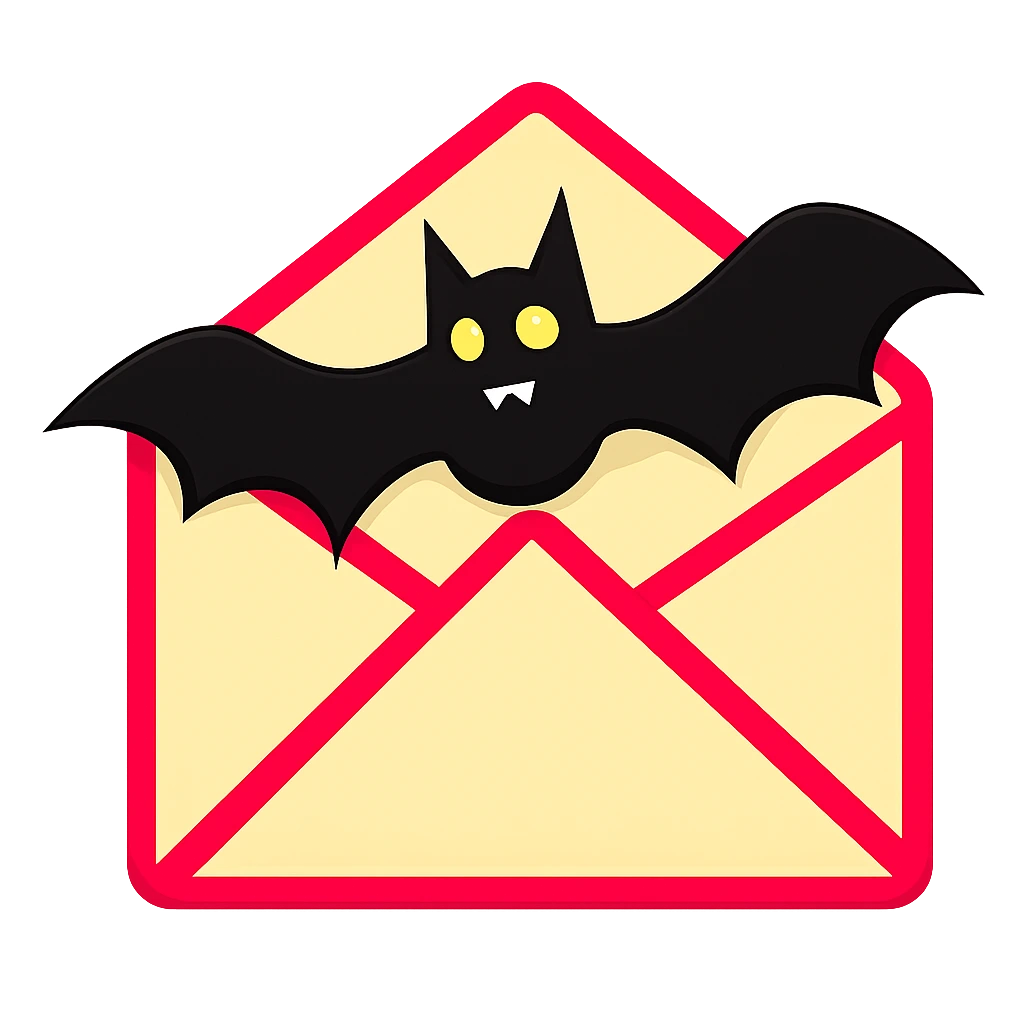 Letter with bats